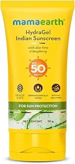 HydraGel Indian Sunscreen SPF 50, With Aloe Vera & Raspberry 50g