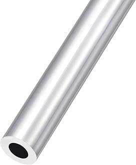 sourcing map 6063 Aluminum Tube (18mm OD x 10mm ID x 300mm L), Aluminum Round Tubing - for Home Furnishing, Machinery, DIY Handicraft