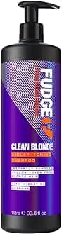 Professional Original Clean Blonde Shampoo, Bulk Size, Purple Toning for Blonde Hair, 1 Litre