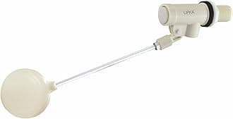 PTMT 15 MM Ball Cock Set with Aluminum Rod & Float Ball | Water Tank Float Valve for Toilet, Overhead Tank, Flush Tank | Durable Plastic Ballcock Inlet Valve