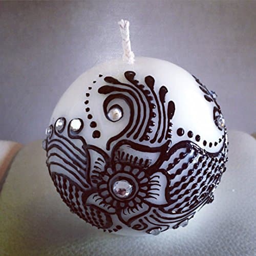 Henna Inspired Spherical Candle