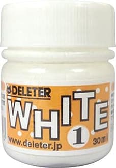 DELETER Manga Ink, White 1, Multi-Purpose White Ink for dip Pen & Brush, Flows Well, 30ml/Bottle, 1 Bottle (341-0002)