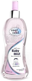 Cool & Cool Baby Mist Cologne 250Ml Alcohol Free,Paraben Free, Glycerin, Mild And Refreshing