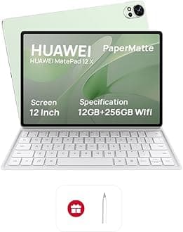 MatePad 12 X - 12" Papermatte Tablet, 2.8K FullView Display, Large battery, Super Charge, Wifi, 12GB+256GB, HUAWEI Glide Keyboard, Professional GoPaint APP, M-Pencil, Green