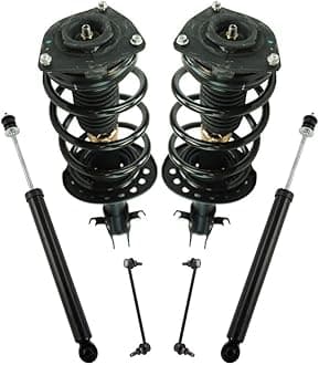 TRQ Front and Rear Suspension Kit Complete Strut & Coil Spring Assembly Shock Absorber Sway Bar Stabilizer Link Compatible with 2011-2017 Nissan Juke