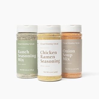 Clean Monday Meals Mix Variety Pack | Dairy Free & Gluten Free Seasonings – Chicken Ramen, Ranch, Onion | 3-Pack, 35.1 oz Total
