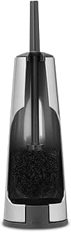 Brabantia 414640 Toilet Brush and Holder - Brilliant Steel, Steel/Black