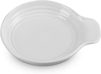 Signature Stoneware Spoon Rest, 6 Inches, White