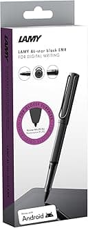 Lamy AL-star EMR black (PC/EL tip) - Stylus Pen for many Android devices - Touchscreen pen with ergonomic grip - precise writing & drawing on digital media - with function button