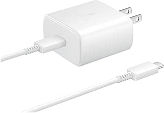 Samsung UK Travel Adaptor (45W with USB type C Cable) Black,package may vary