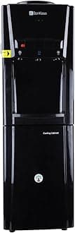 BonKaso Blueprint Hot & Cold Water Dispenser 21C Top Loading with Refrigerator Black, 20 Litre
