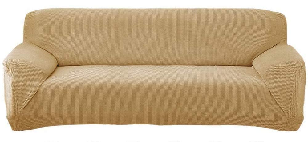 Sectional Sofa Cover 1PCS DIY(Buy Two for Complete Sofa)-L Couch Cover-Soft Polyester Fabric Slipcovers Form Fit Stretch Furniture Slipcover-Microfibra Collection (L-Shape Sofa Left 3 Seater, Beige)