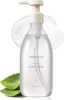 - [AROMATICA] Organic Gel Aloe Vera Aloe Soothing Gel 300ml - All in One Moisture Gel Body Care Moisturizing Skin Care Korea Cooling