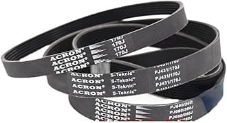 MYruN V-Belt Treadmill Belt Drive Belt 230J/PJ584 240J/PJ610 3/5Ribs Rubber Multi Groove Belt Multi Wedge Treadmill Motor Bike Fitness MYruN (Size : 248J-PJ630, Style : 1PC_9RIBS)