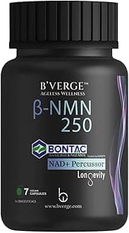 BVERGE™ NMN Supplement BONTAC Pro 250 - World's Most Trusted & Trusted by Experts | 100% Purity | Healthy Ageing | Repair Cells | Boost NMN | Enhance Muscle | Neuro Function (250MG 7 Capsules)