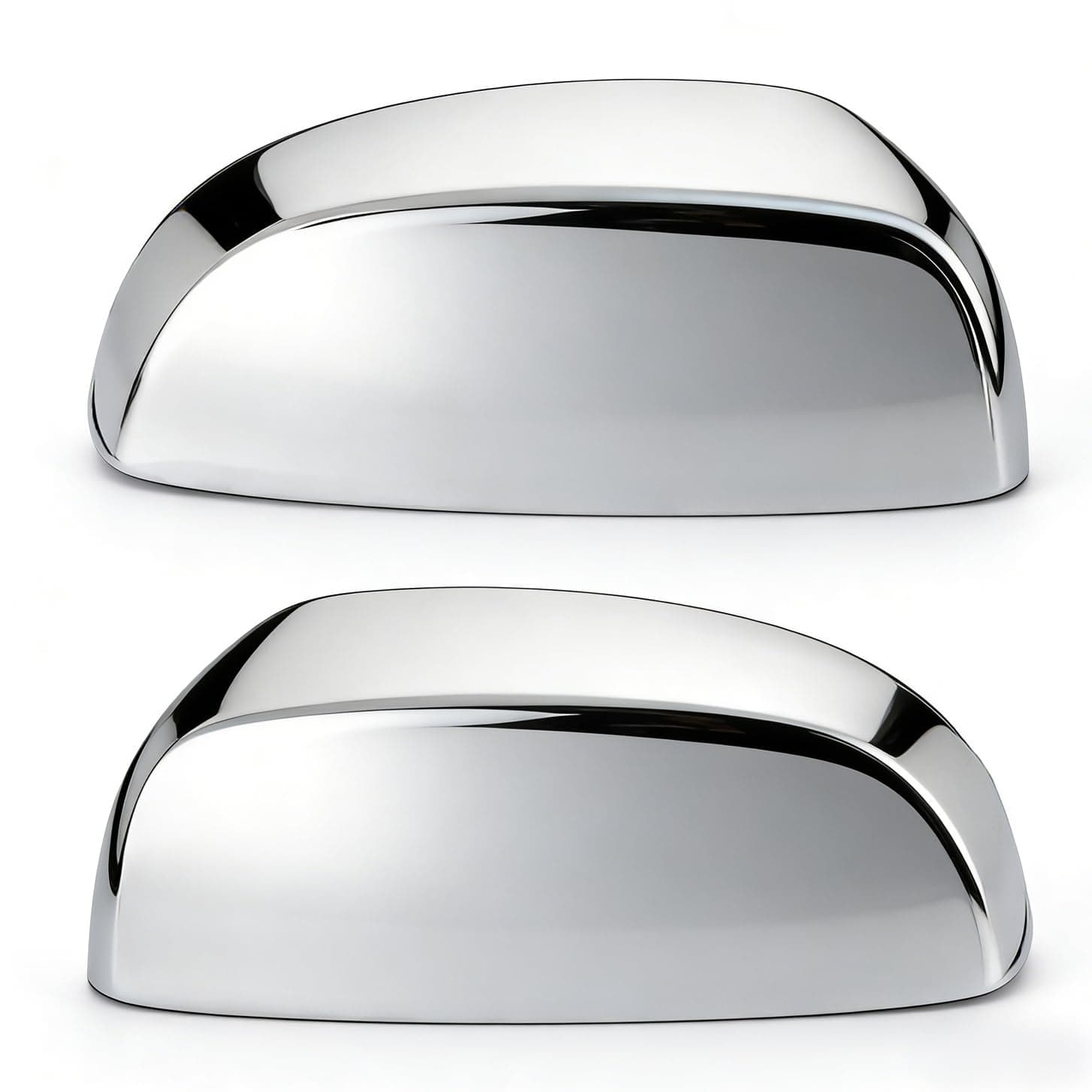 Chrome Side View Mirror Covers Caps Top Half Compatible with Chevrolet Silverado Tahoe Suburban Avalanche, GMC Sierra Yukon Cadillac Escalade 2007 2008 2009 2010 2011 2012 2013 2014