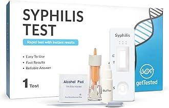 Syphilis Test (1 Test) detects Treponema Pallidum antibodies (IgG and IgM). I...