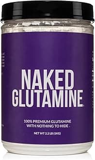 Pure L-Glutamine Made in The USA - 200 Servings - 1,000g, 2.2lb Bulk, Vegan, Non-GMO, Gluten and Soy Free. Minimize Muscle Breakdown & Improve Protein Synthesis. No Additives