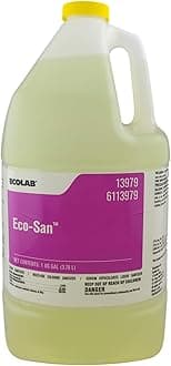 Eco-San Commercial-Stregth Sanitizer, 1 Gallon Bottle, Ultra Concentrated, Chlorinated Liquid Sanitizer Great for Use in Multiple Applications