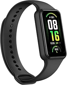Amazfit Band 7 Fitness & Health Tracker for Women Men, 18-Day Battery Life, Alexa Built-in, 1.47”AMOLED Display, Heart Rate & SPO₂ Monitoring, 120 Sports Modes, 5 ATM Water Resistant, Black (Renewed)
