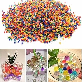 SSKR Crystal Jelly Water Balls Rubber Jelly Beads Growing Orbezz - Pack of 2000 Pcs, Round, 2 mm