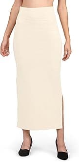 Stretchable Saree Shapewear Petticoat for Women, Cotton Blended,Petticoat,Skirts for Women,Shape Wear Dress for Saree