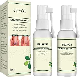 2Pack Eelhoe Hemorrhoids Spray, Natural Herbal Hemorrhoids Spray