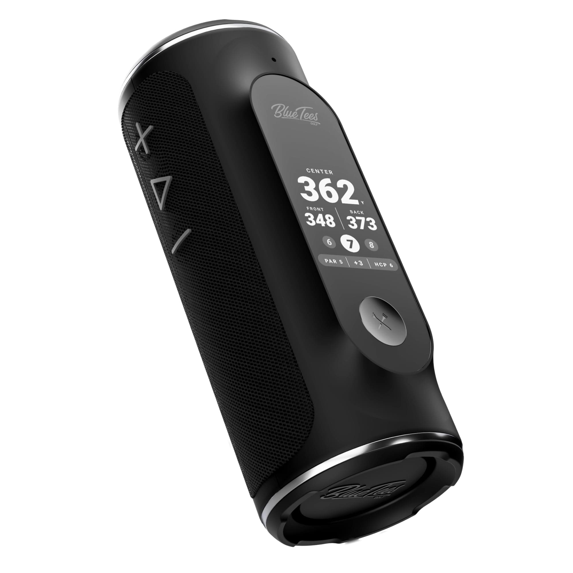 - Blue Tees Golf Player+ AI-Powered GPS Speaker - Touchscreen Display, 10+ Hour Battery, 40,000+ Courses, Visual & Audible Distances, Hazard Detection, IPX7 Waterproof (Black)