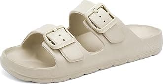 INMINPIN Boys Girls Double Buckle Slide Sandals Comfort Beach Pool Shower Slippers Adjustable Indoor Outdoor Little Kid/Big Kid