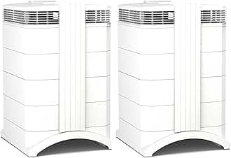 IQAir HealthPro Compact XE Air Purifier - 2-Pack - Compact HyperHEPA Filtration for Rooms up to 2480 sq ft - Allergens, Smoke, Dust, Mold, Pet Dander, Swiss Made, WiFi Enabled