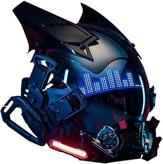 Cyberpunk LED Helmet - Cosplay Prop Halloween Mask for Cyber Punk Theme