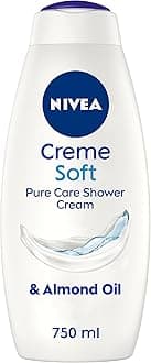 NIVEA Care Shower Creme Soft (750 ml), Caring Body Wash Enriched with Almond Oil, Moisturising Shower Gel with Vitamin C and E, Skin Moisturiser with Mild Scent