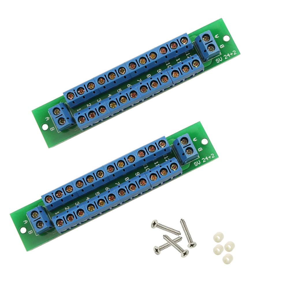 2pcs Power Distribution Board 2 Inputs 13 Outputs DC AC Voltage Model Train Power Supply