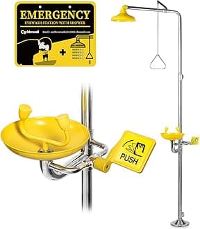 Combination Eye Wash Station with Shower