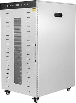 Food Dehydrator Machine, 20 Stainless Steel Trays, 1700W Commercial Large 20 Trays Food Dehydrator Dryer for Jerky, Dog Treats, Herb, Meat, Beef, Fruit, Digital Timer and Temperature Control