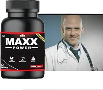 Maxx Power Testo Capsules for Men | Ayurvedic Strength, Stamina & Endurance Booster | Natural Energy & Vitality Supplement | 60 Veg Capsules