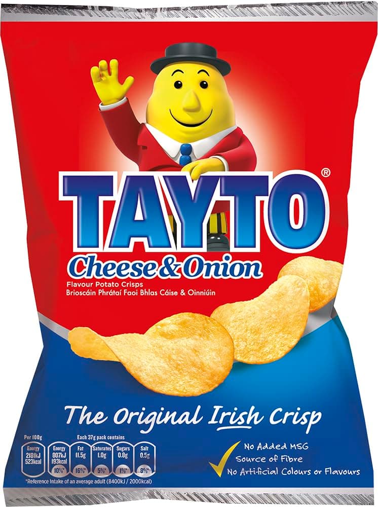 Tayto Cheese & Onion 37g (1.3oz) 5 Pack