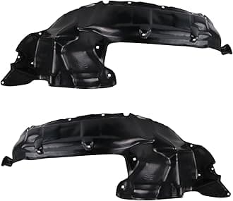 TRQ Front Inner Fender Liner Set Compatible with 2001-2004 Toyota Sequoia 2004-2006 Tundra TO1248127 TO1249127