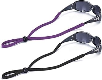 SHINKODA Adjustable Sunglasses Strap/Lanyard Sports Glasses Retainer for Men Women and Kids Color Combos Pack of 2