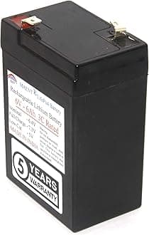 MAENT® 6V 6ah LifePO4 Lithium Iron Phosphate Battery LFP Rechargeable Battery 6.4V 7.3V for UPS, Toys, Solar, Emergency Lights, Security Device Electronic Weighing Scales Project Work