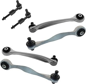 6 Piece Suspension Kit Outer Tie Rods Upper Forward & Rearward Control Arms