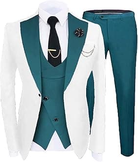 Fashion and Elegant 3 Piece Suit Men Slim Fit Big and Tall Men's Tuxedos for Prom Wedding Party Tux JXZ039