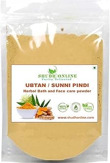 Shudh Online Sunnipindi Powder, Ubtan Powder - Herbal Bath powder (400g), for Women, Baby, Body, Men, Skin Whitening, Diwali (Sunni pindi, Nalangu Maavu, Sugandhi Utane, Utne, Uttan)