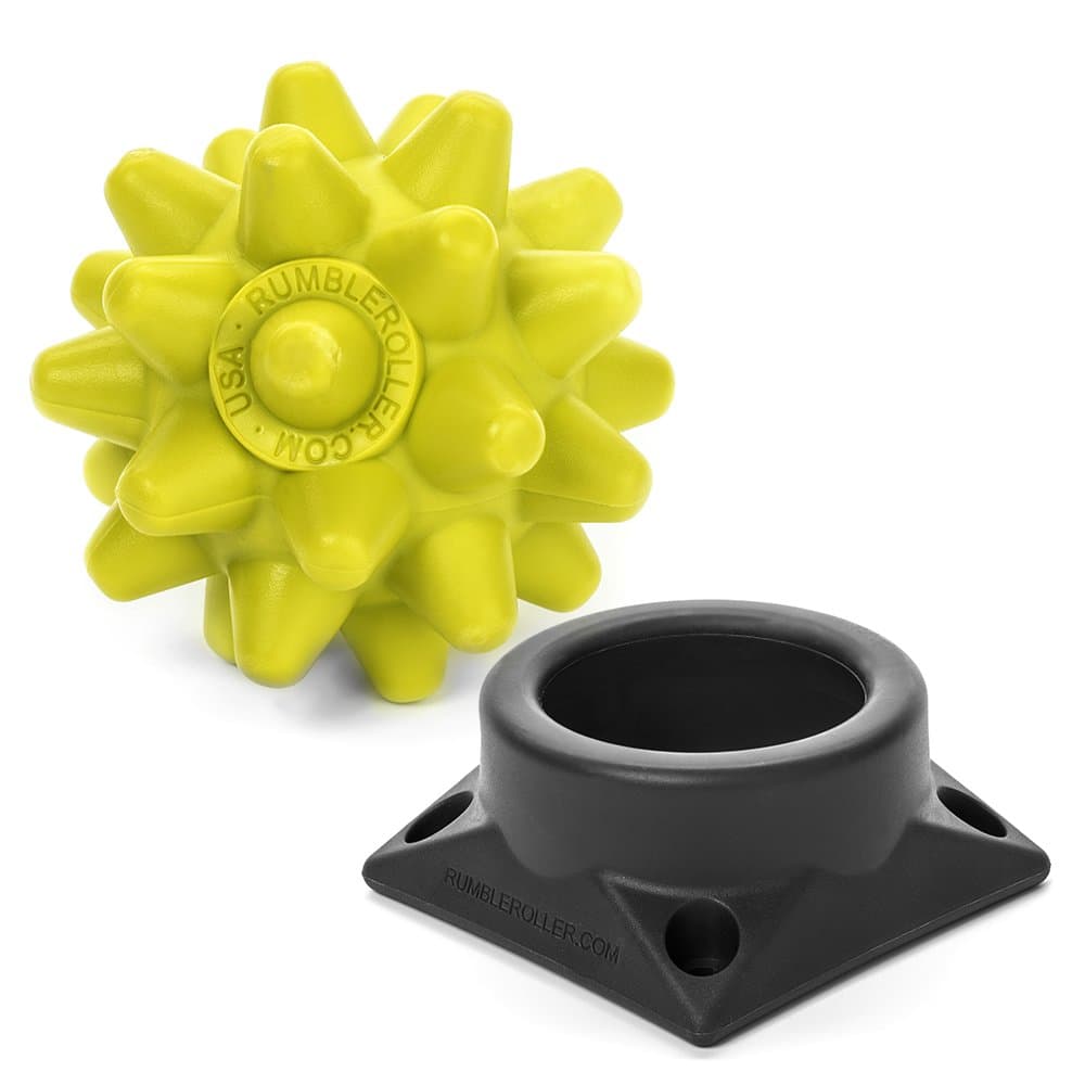 RUMBLE ROLLER Massage Ball + Base (Extra Firm Massage Ball and Base)