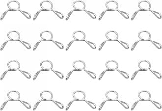 Fuel Line Hose Clips, 20pcs 4mm ID Fit 5-5.5mm OD Hose 304 Stainless Steel Water Pipe Air Tubing Spring Hose Clamps for Motorcycle Scooter