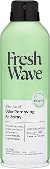 Fresh Wave Odor Eliminator Spray & Air Freshener, 8 oz. | Non-Aerosol, Fine Mist | Odor Absorbers for Home | Safer Odor Relief | Natural Plant-Based Odor Eliminator | For Furniture, Fabrics & Trash