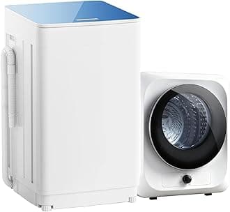 Auertech Portable Washer and Dryer Combo Set, 18 lbs Fully Automatic Washing Machine, 1.5CuFt Portable Dryers, Compact Washer and Dryer for Apartment, RV, Dorm