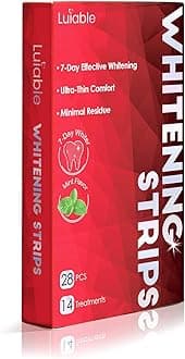 Teeth Whitening Strips for Tooth White: Professional Dentist Formulated Teeth Whitener Enamel-Safe Non-Slip 28 Strips 14 Treatments