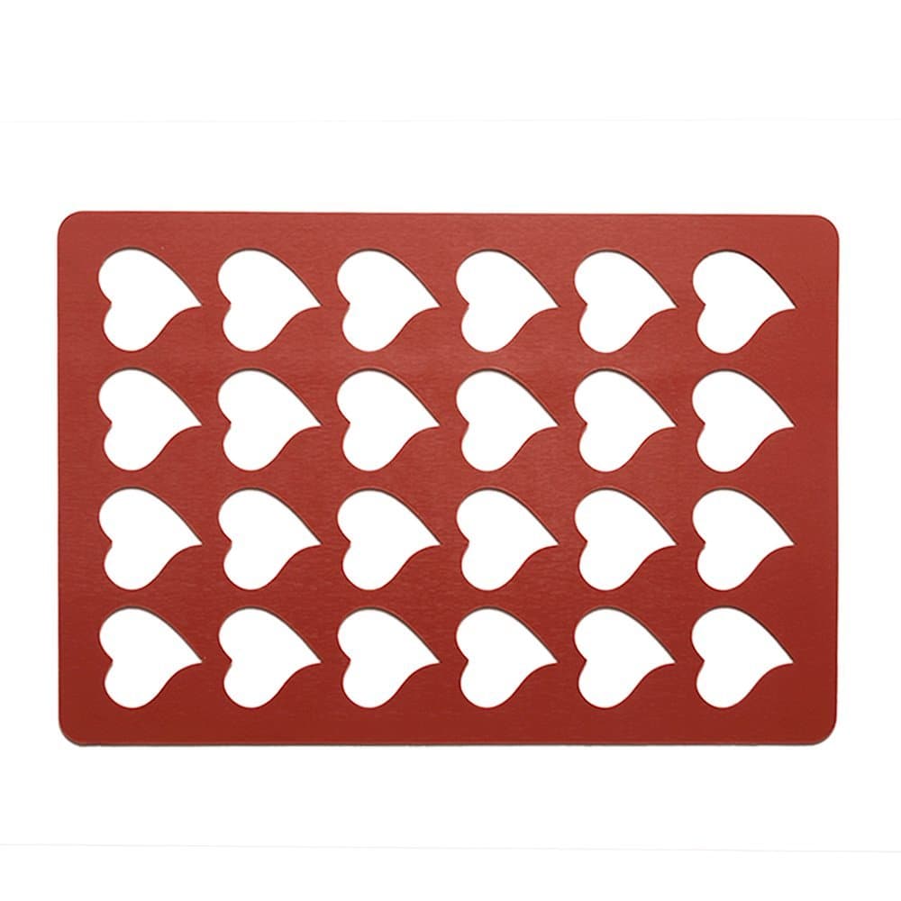 Heart Shape Chablon Tuile Stencil