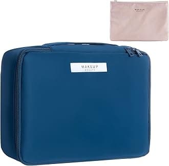 Travel Makeup Bag Cosmetic Bag Makeup Bag Toiletry bag for women and men, Navy blue, Fashion